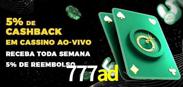 Promoções do cassino ao Vivo 777ad